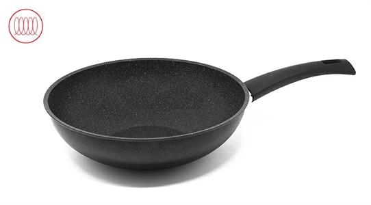 WOK 1 MANICO V341172WO28 ITALIADORO ALLUMINIO INDUZIONE