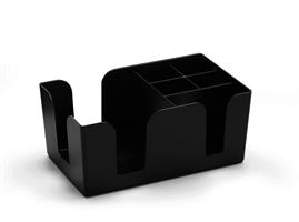 ORGANIZER BAR CADDY 6 SCOMPARTI NERO 596760 HENDI