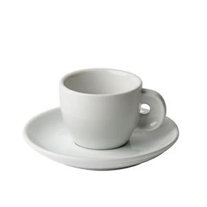 TAZZA CAFFE' RONDO' BIANCA CON PIATTINO F618/6